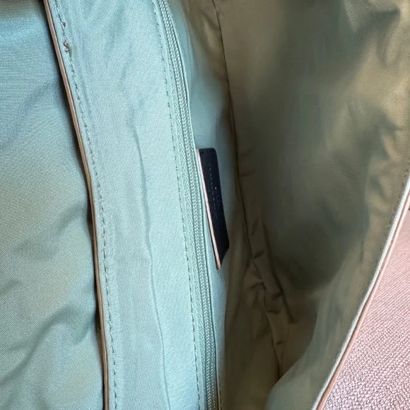 Vintage COLE HAAN Black Pebbled Leather Village Purse SP06 w/ Baseball Stitch! - Picture 7 of 16